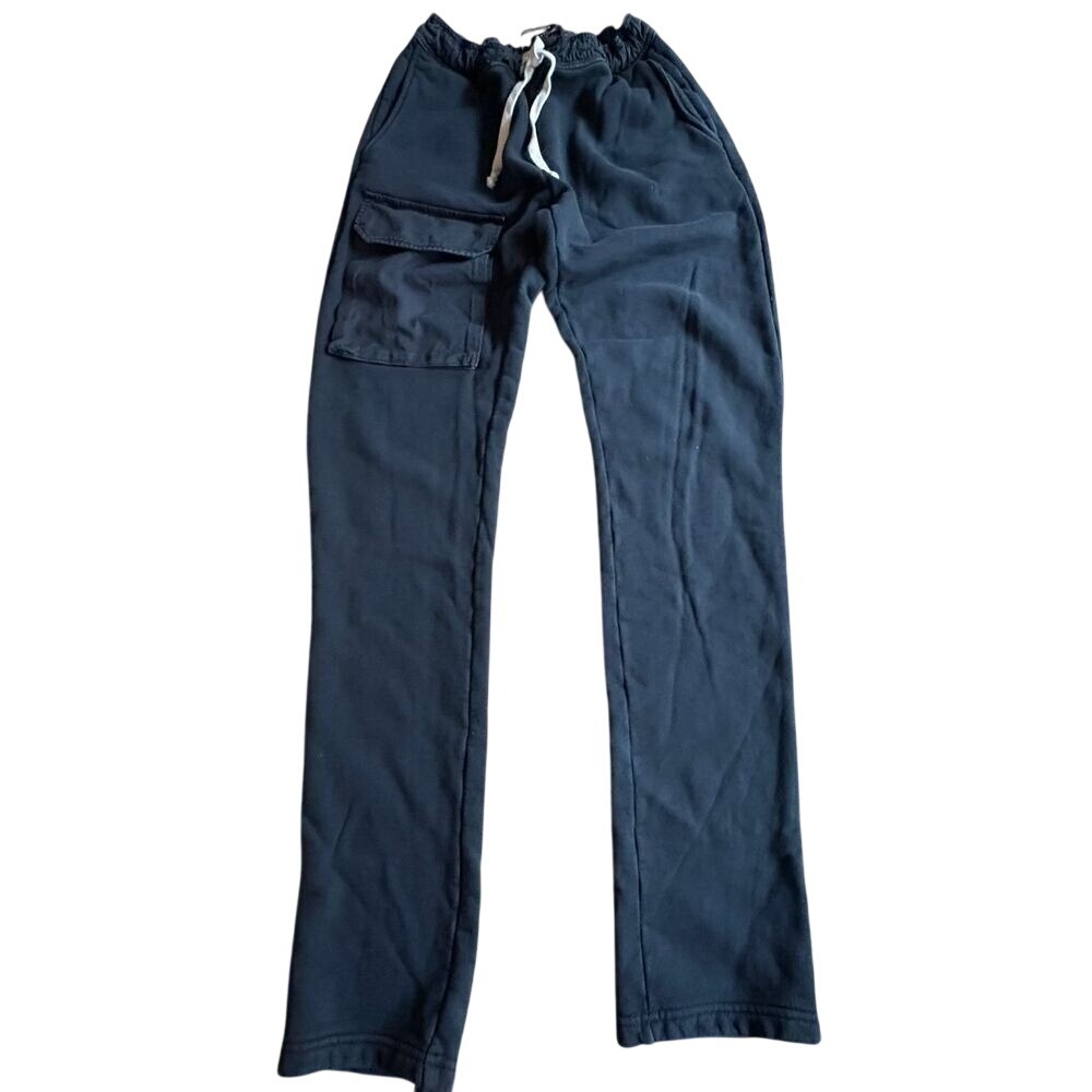 $700 Reese Cooper If a Tree Falls Blk Cargo‎ Pants Drawstring Waist Men's SMALL